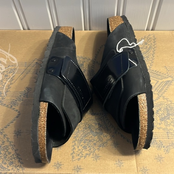 Birkenstock Kyoto Nubuck Leather Sandals Size 8 NEW - Picture 3 of 12